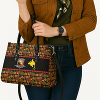 Papua New Guinea Kumuls Leather Bag Bird of Paradise Black Version LT9 - Polynesian Pride
