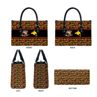 Papua New Guinea Kumuls Leather Bag Bird of Paradise Black Version LT9 - Polynesian Pride