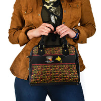 Papua New Guinea Kumuls Shoulder Handbag Bird of Paradise Black Version LT9 - Polynesian Pride