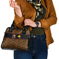 Papua New Guinea Kumuls Shoulder Handbag Bird of Paradise Black Version LT9 - Polynesian Pride
