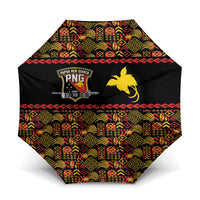 Papua New Guinea Kumuls Umbrella Bird of Paradise Black Version LT9 One Size Folded 11.42 inch Opened Diameter 37.4 inch Black - Polynesian Pride