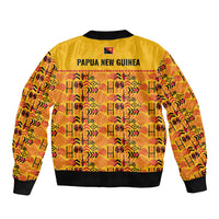 Papua New Guinea Kumuls Bomber Jacket Bird of Paradise Gold Version LT9 - Polynesian Pride