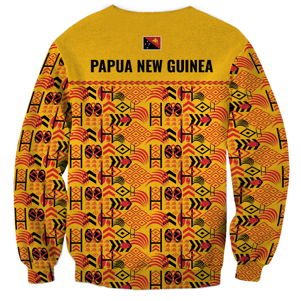 Papua New Guinea Kumuls Sweatshirt Bird of Paradise Gold Version LT9 - Polynesian Pride