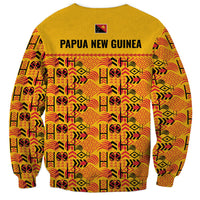 Papua New Guinea Kumuls Sweatshirt Bird of Paradise Gold Version LT9 - Polynesian Pride