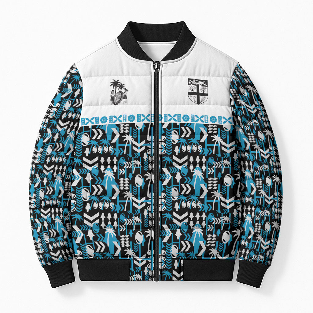 Fiji Bati Bomber Puffer Jacket Bati Island Warrior Geometry