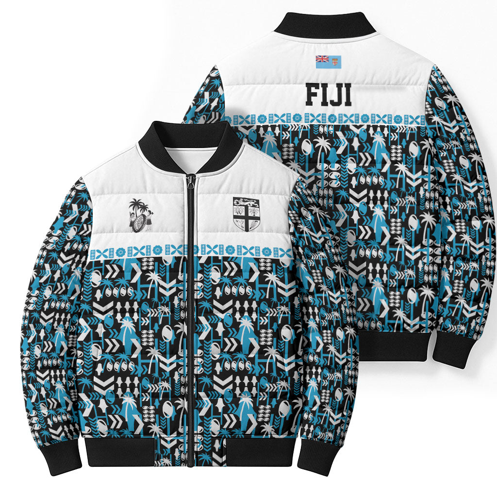 Fiji Bati Bomber Puffer Jacket Bati Island Warrior Geometry