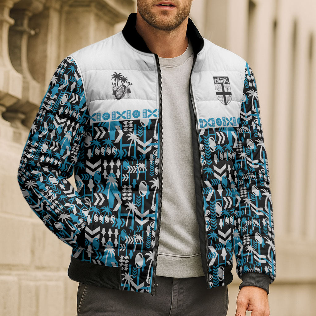 Fiji Bati Bomber Puffer Jacket Bati Island Warrior Geometry