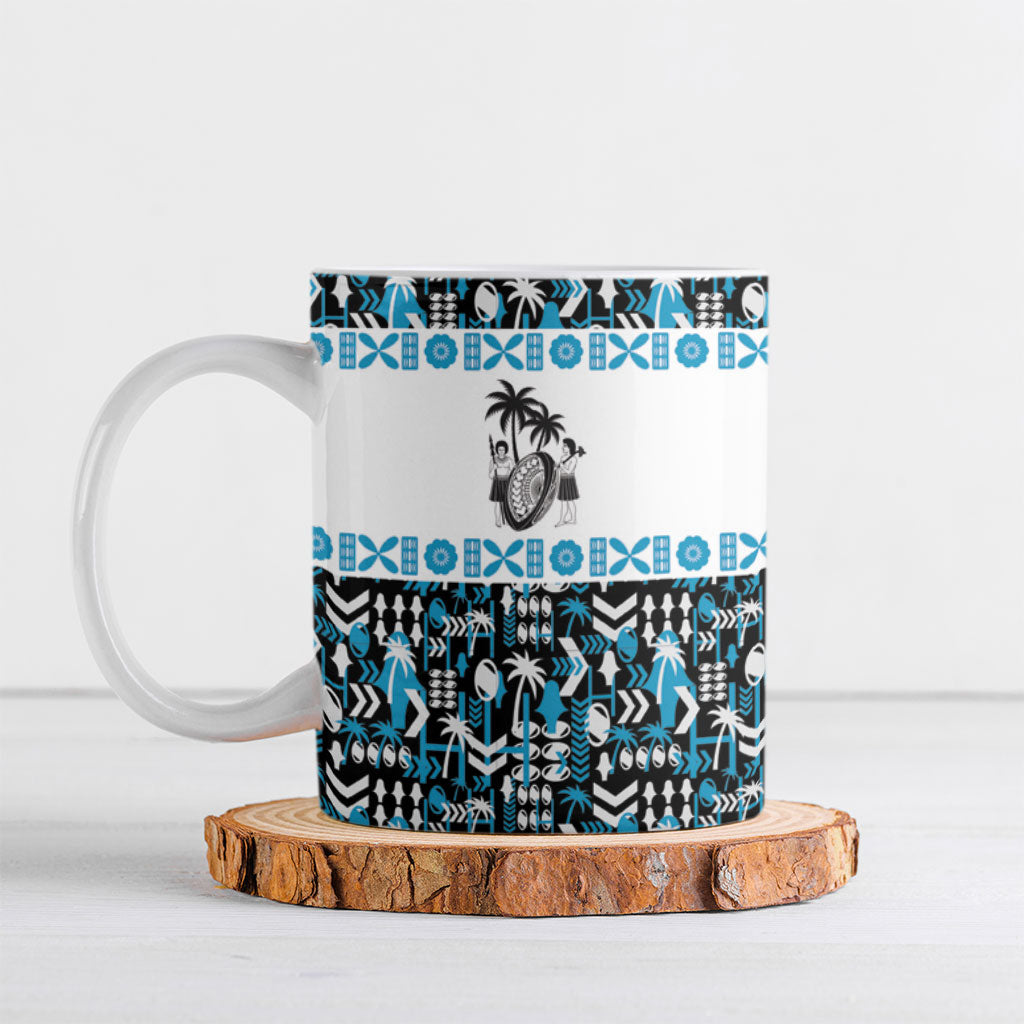 Fiji Bati Ceramic Mug Bati Island Warrior Geometry