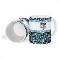 Fiji Bati Ceramic Mug Bati Island Warrior Geometry