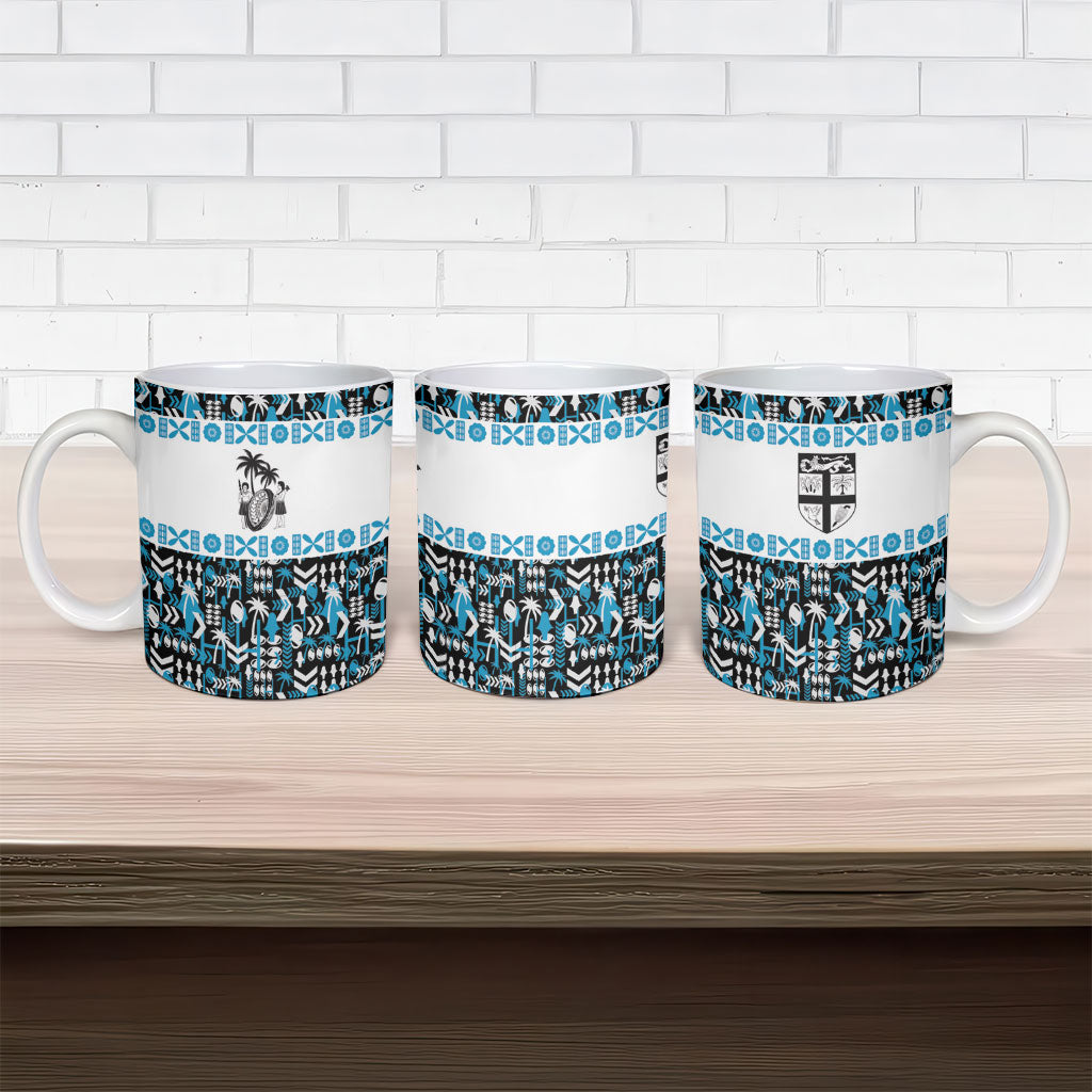 Fiji Bati Ceramic Mug Bati Island Warrior Geometry