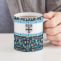 Fiji Bati Ceramic Mug Bati Island Warrior Geometry
