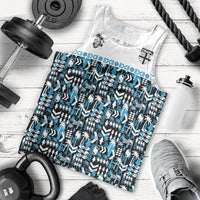 Fiji Bati Men Tank Top Bati Island Warrior Geometry LT9 - Polynesian Pride