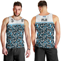 Fiji Bati Men Tank Top Bati Island Warrior Geometry LT9 - Polynesian Pride