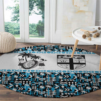 Fiji Bati Round Carpet Bati Island Warrior Geometry