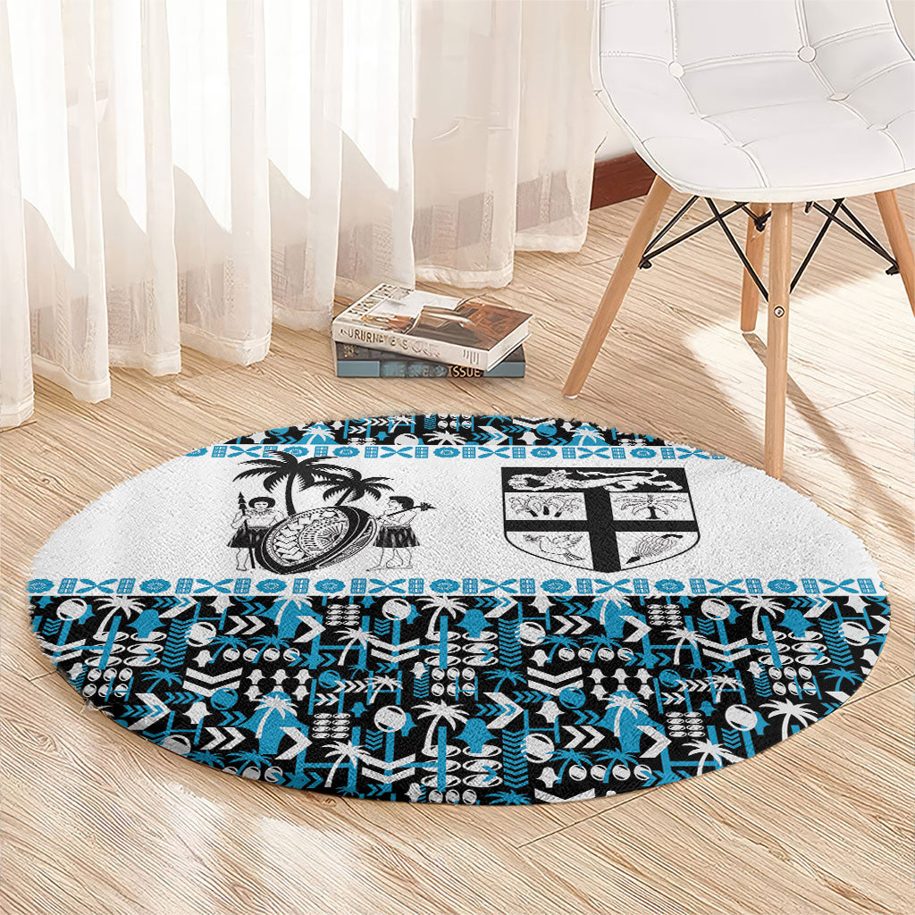 Fiji Bati Round Carpet Bati Island Warrior Geometry