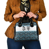 Fiji Bati Shoulder Handbag Bati Island Warrior Geometry LT9 - Polynesian Pride