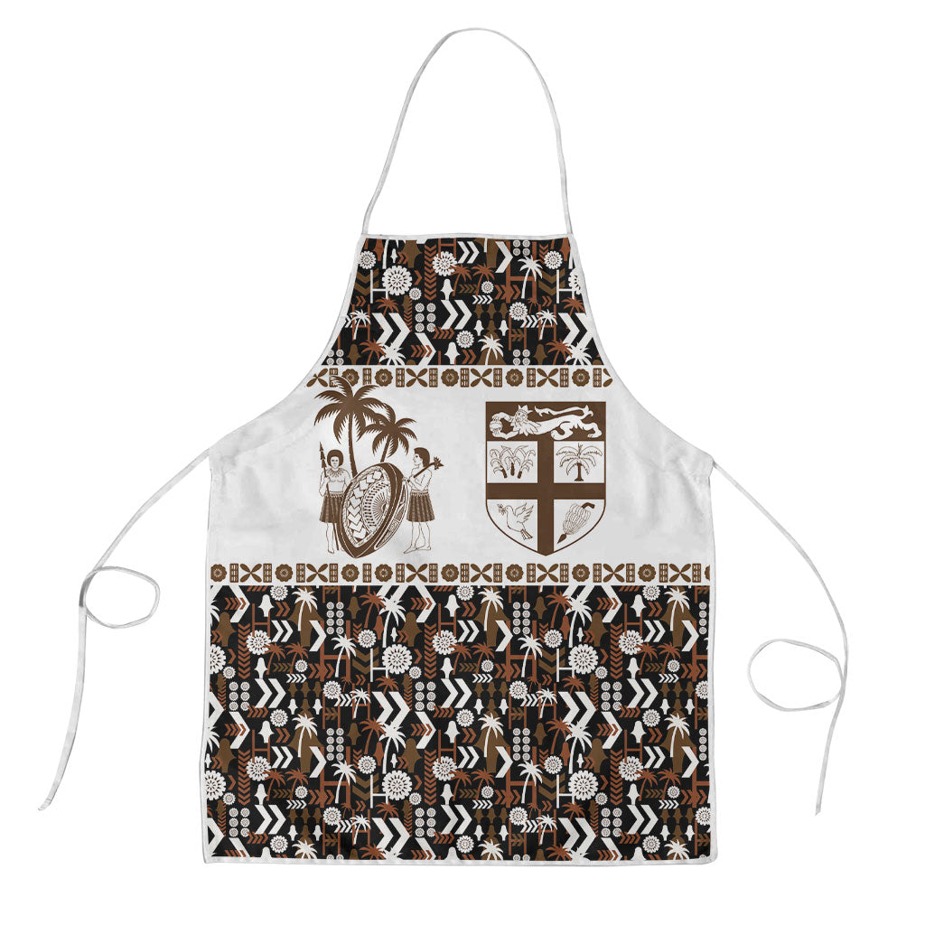 Fiji Bati Apron Masi-inspired Tapa Pattern