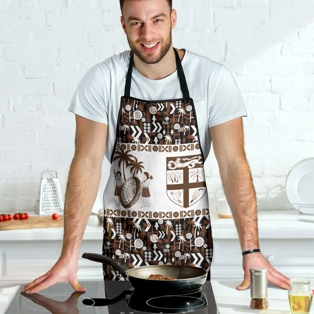 Fiji Bati Apron Masi-inspired Tapa Pattern