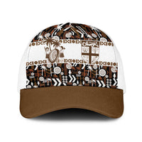 Fiji Bati Baseball Net Cap Masi-inspired Tapa Pattern