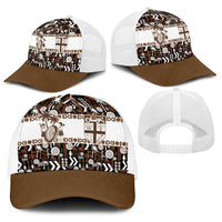 Fiji Bati Baseball Net Cap Masi-inspired Tapa Pattern