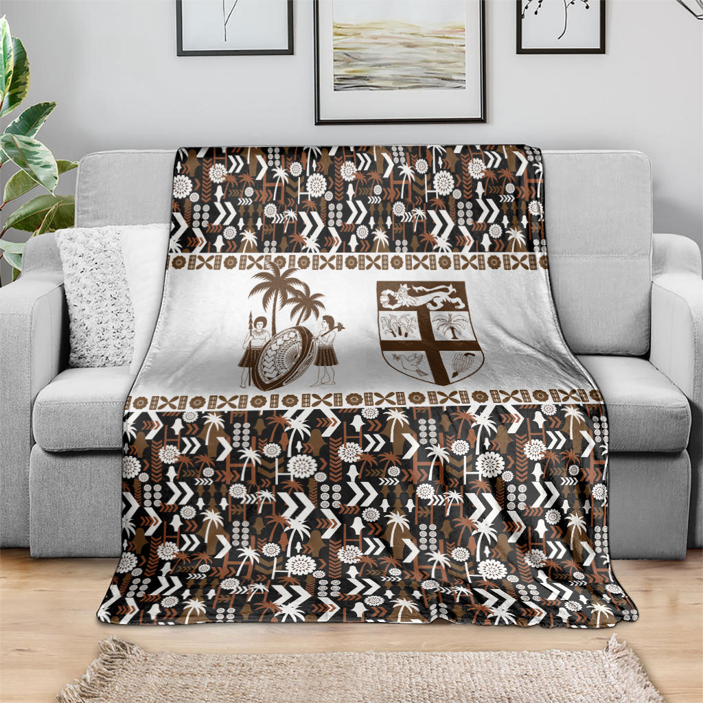 Fiji Bati Blanket Masi-inspired Tapa Pattern