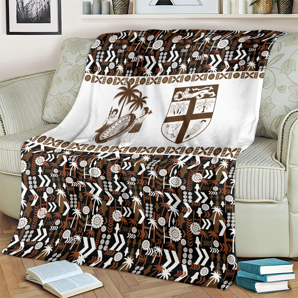 Fiji Bati Blanket Masi-inspired Tapa Pattern