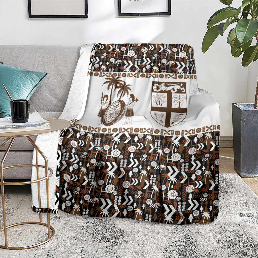 Fiji Bati Blanket Masi-inspired Tapa Pattern