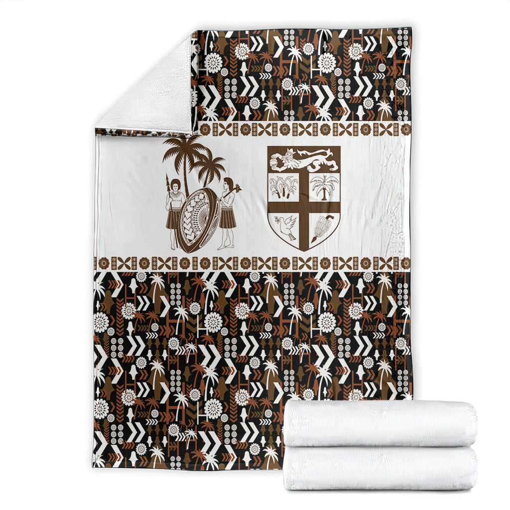 Fiji Bati Blanket Masi-inspired Tapa Pattern