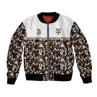 Fiji Bati Bomber Jacket Masi-inspired Tapa Pattern