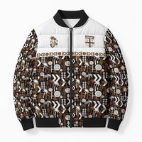 Fiji Bati Bomber Puffer Jacket Masi-inspired Tapa Pattern