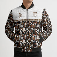 Fiji Bati Bomber Puffer Jacket Masi-inspired Tapa Pattern