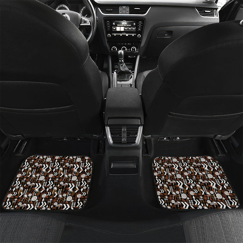 Fiji Bati Car Mats Masi-inspired Tapa Pattern