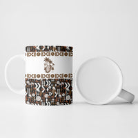 Fiji Bati Ceramic Mug Masi-inspired Tapa Pattern