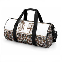 Fiji Bati Duffle Bag Masi-inspired Tapa Pattern