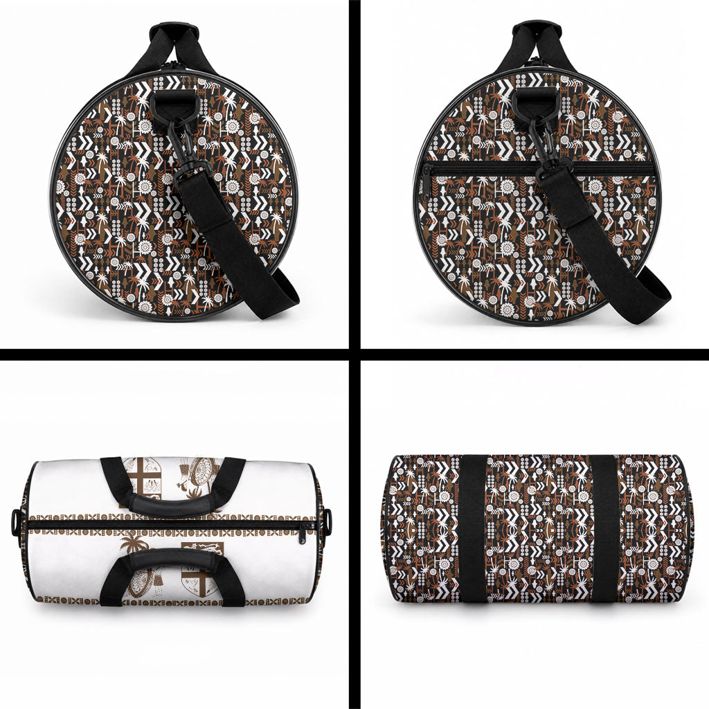 Fiji Bati Duffle Bag Masi-inspired Tapa Pattern