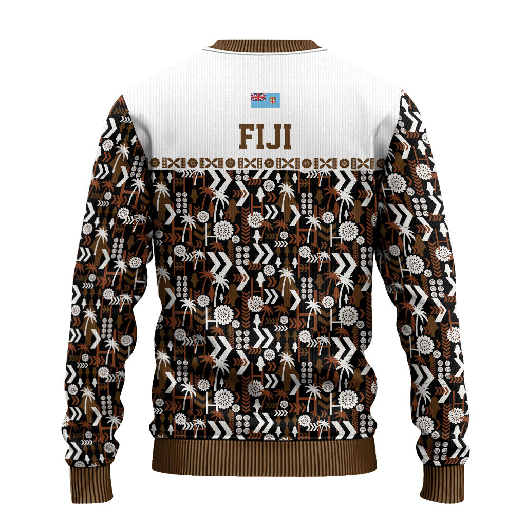 Fiji Bati Ugly Christmas Sweater Masi-inspired Tapa Pattern