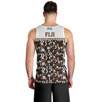 Fiji Bati Men Tank Top Masi-inspired Tapa Pattern LT9 - Polynesian Pride