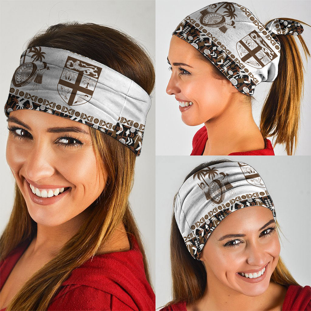 Fiji Bati Neck Gaiter Masi-inspired Tapa Pattern