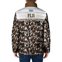 Fiji Bati Padded Jacket Masi-inspired Tapa Pattern