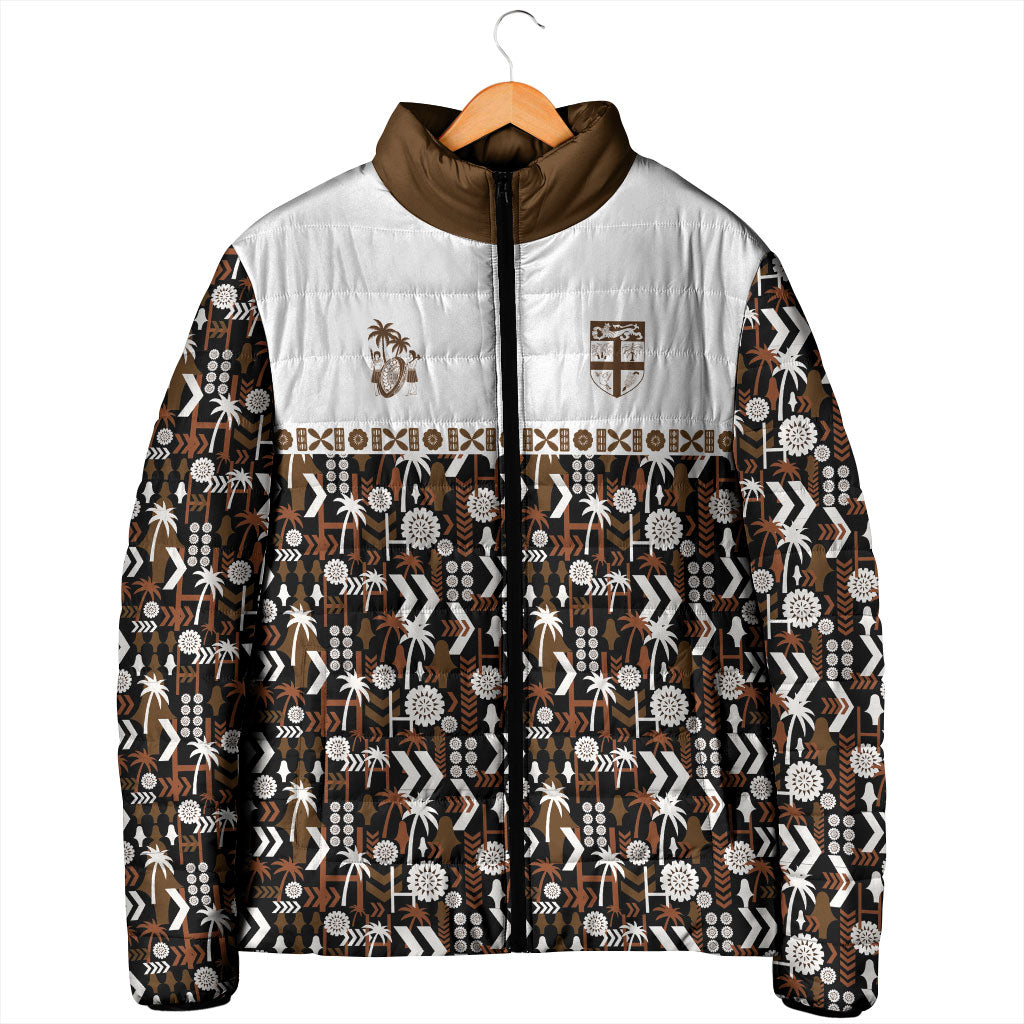 Fiji Bati Padded Jacket Masi-inspired Tapa Pattern