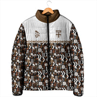 Fiji Bati Padded Jacket Masi-inspired Tapa Pattern