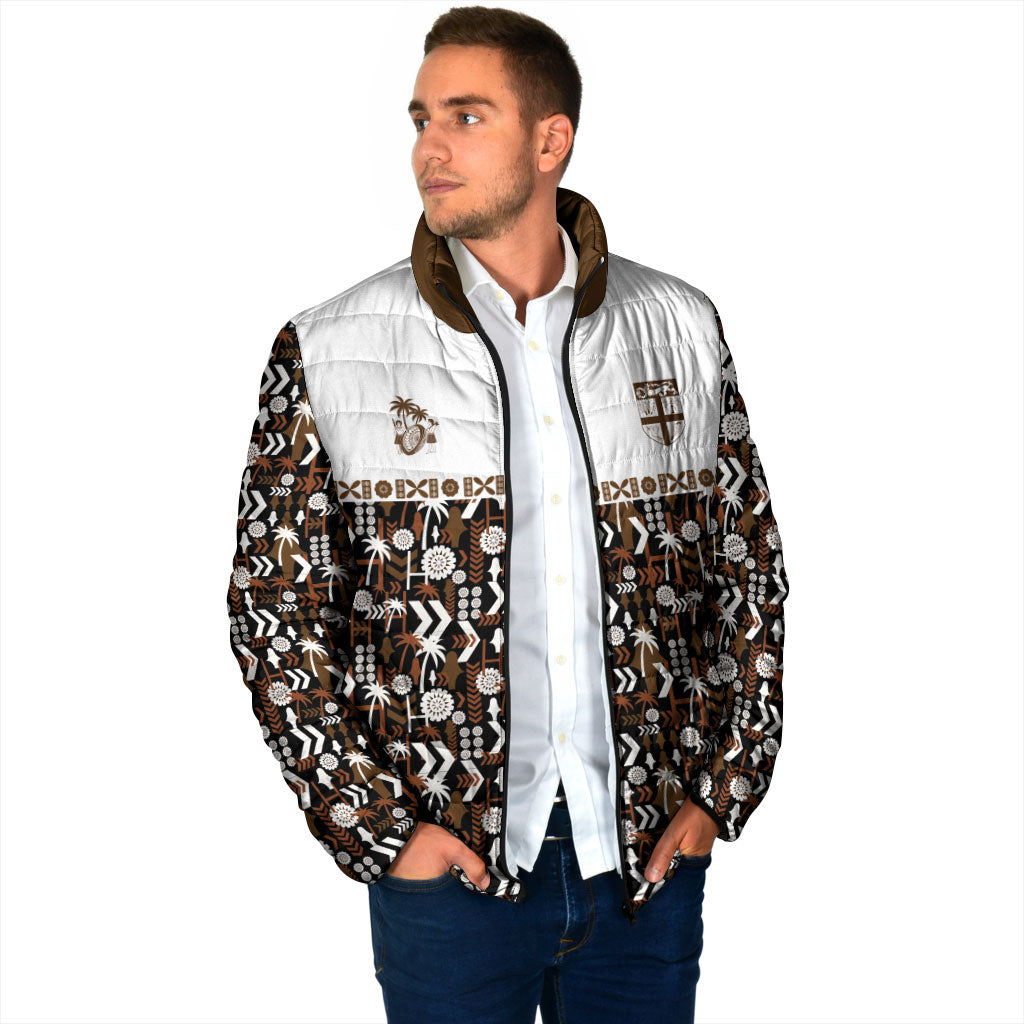 Fiji Bati Padded Jacket Masi-inspired Tapa Pattern
