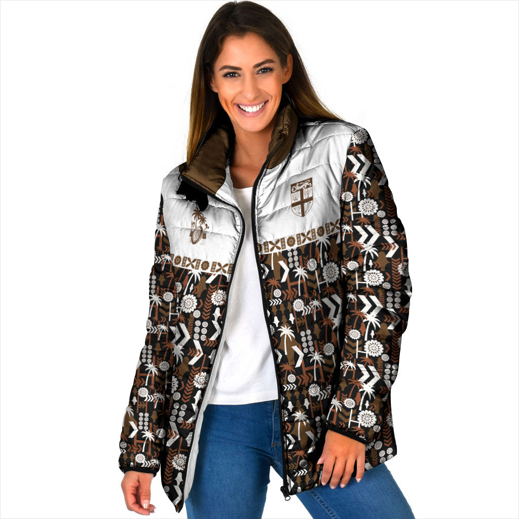 Fiji Bati Padded Jacket Masi-inspired Tapa Pattern
