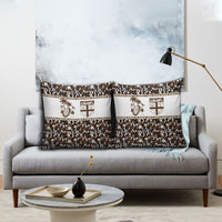 Fiji Bati Pillow Cover Masi-inspired Tapa Pattern
