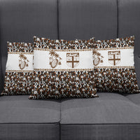 Fiji Bati Pillow Cover Masi-inspired Tapa Pattern