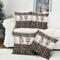 Fiji Bati Pillow Cover Masi-inspired Tapa Pattern