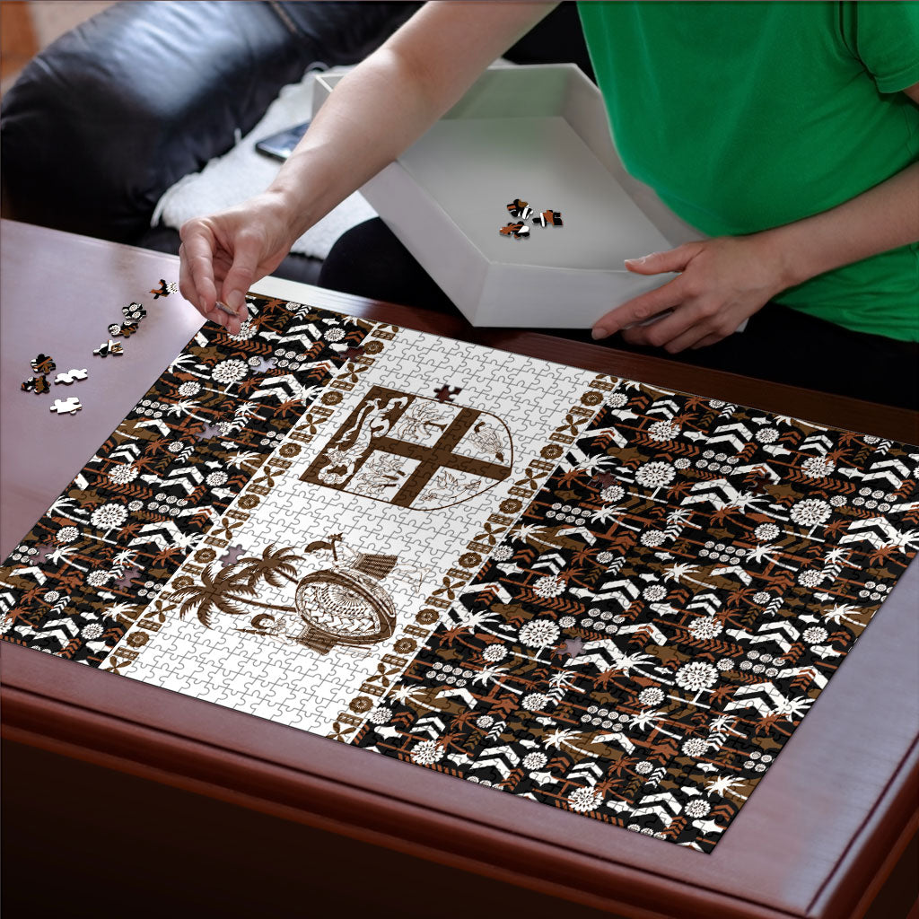 Fiji Bati Puzzle Masi-inspired Tapa Pattern LT9 - Polynesian Pride