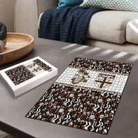 Fiji Bati Puzzle Masi-inspired Tapa Pattern LT9 - Polynesian Pride