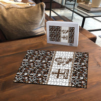 Fiji Bati Puzzle Masi-inspired Tapa Pattern LT9 - Polynesian Pride