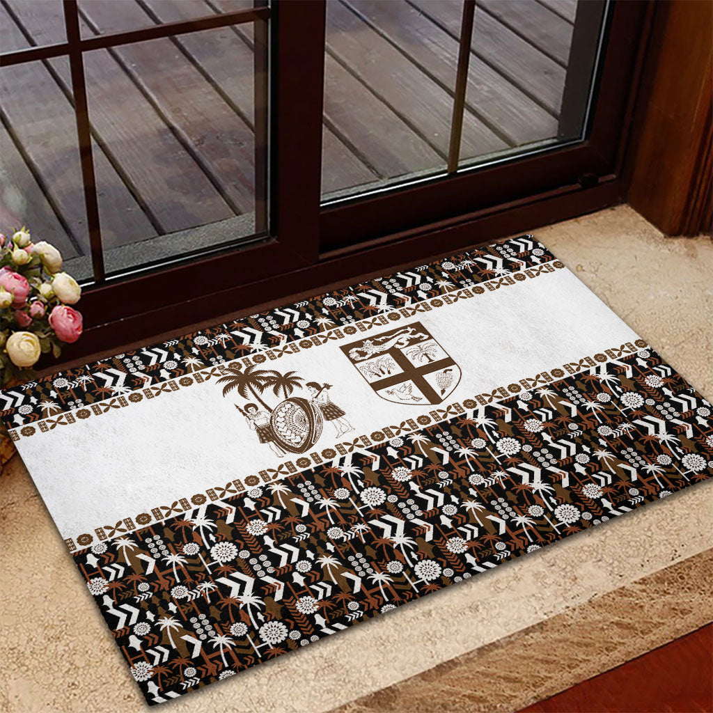 Fiji Bati Rubber Doormat Masi-inspired Tapa Pattern